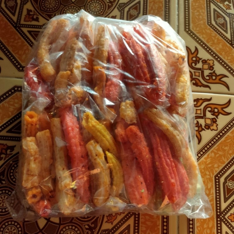 

krupuk seblak panjang pedas
