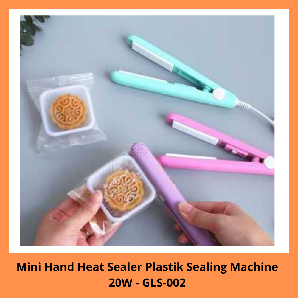 Mini Hand Heat Sealer Plastik Sealing Machine 20W - GLS-002 / Mesin Alat Perekat Plastik Makanan Pem