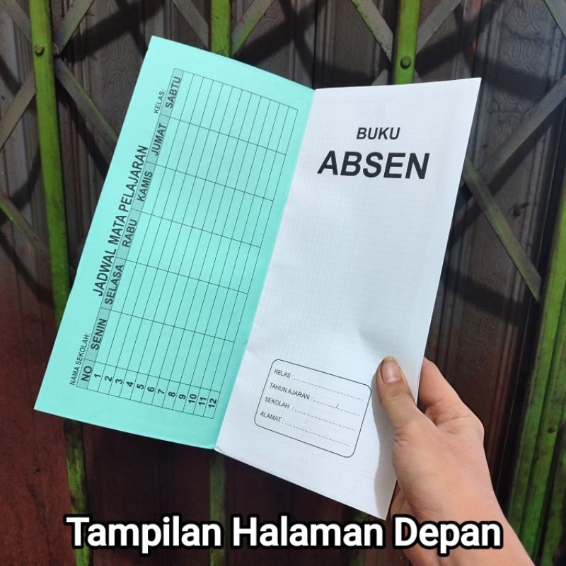 

10 Pcs Buku Absen Siswa ( 4 Pilihan Warna )
