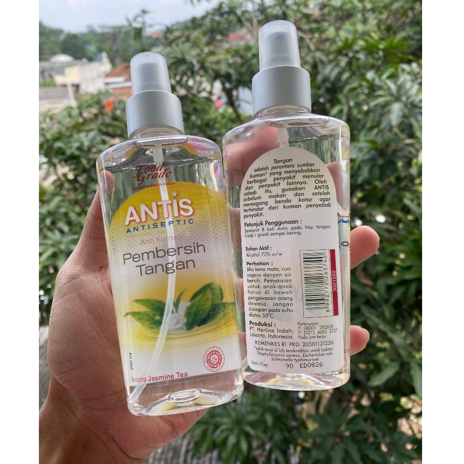 Hand sanitizer Antis 200ml spray jasmin tea