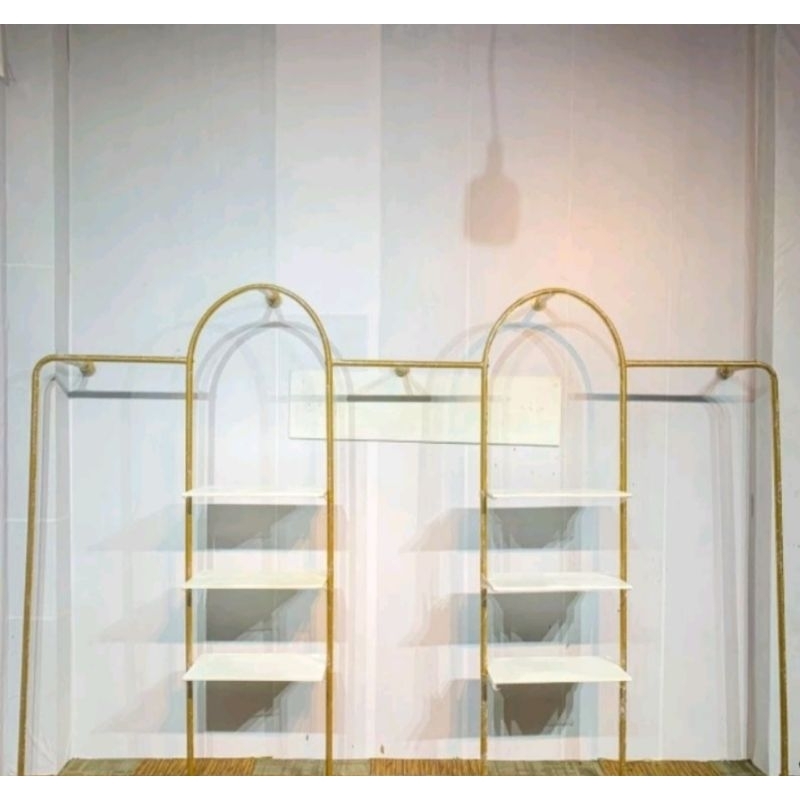 stand gantungan dinding papan/stand display baju dan tas