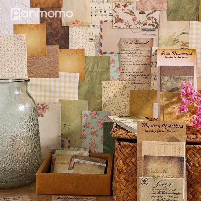 

Panmomo Kertas Scrapbook Vintage Aesthetic – Deco Paper untuk Jurnal & DIY