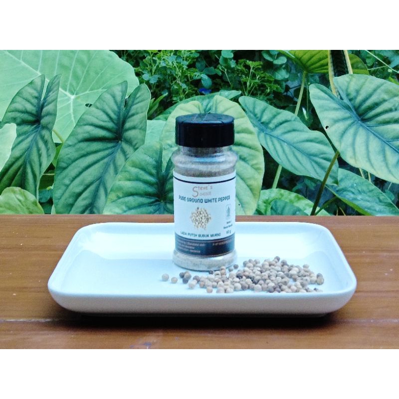 

Lada Putih bubuk murni Murah Steve's Choice | Merica Bubuk Putih Murah | Steve's Choice Pure Ground White Pepper