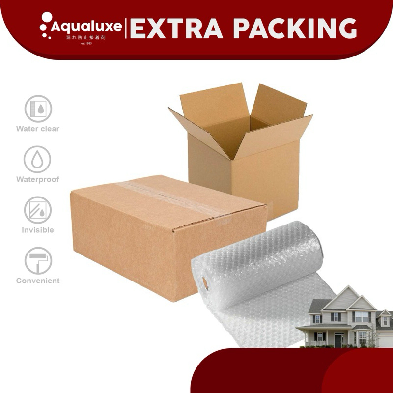 

extra packing bubble warp & kardus