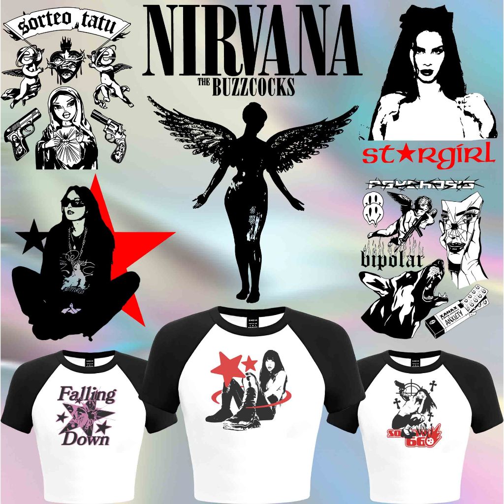 

SABLON STICKER DTF UKURAN 19CM TEMA RANDOM V9