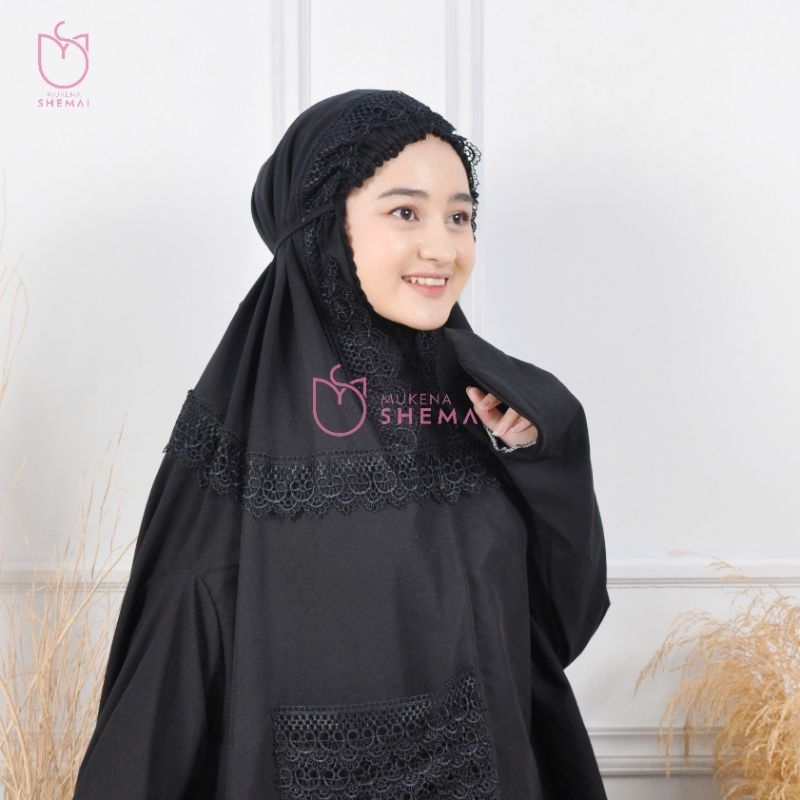 SHEMAI - Mukena Aisyah Setelan Berlengan Haji Umroh