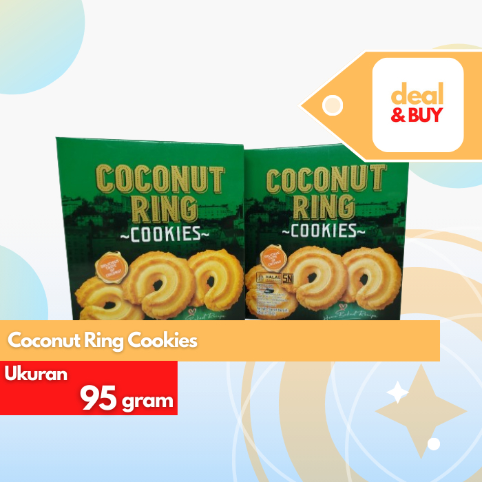 

Ever Delicious Cookies - Coconut Ring Cookies Kemasan Box 95g
