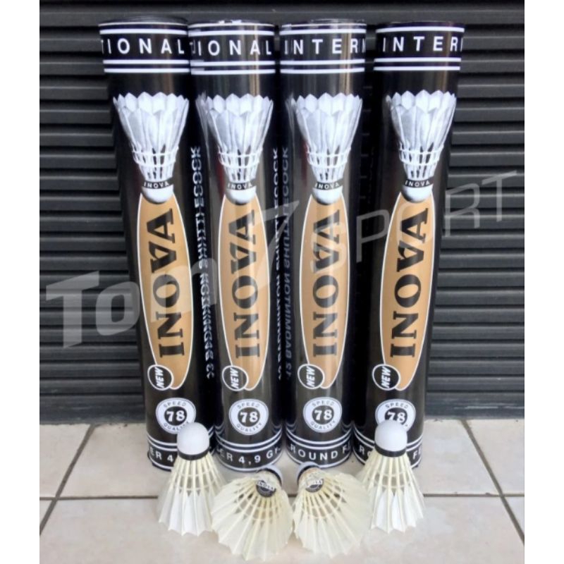 Shuttlecock Original INOVA HITAM / BLACK (Kok Badminton PB Djarum) Cock Kualitas Impor