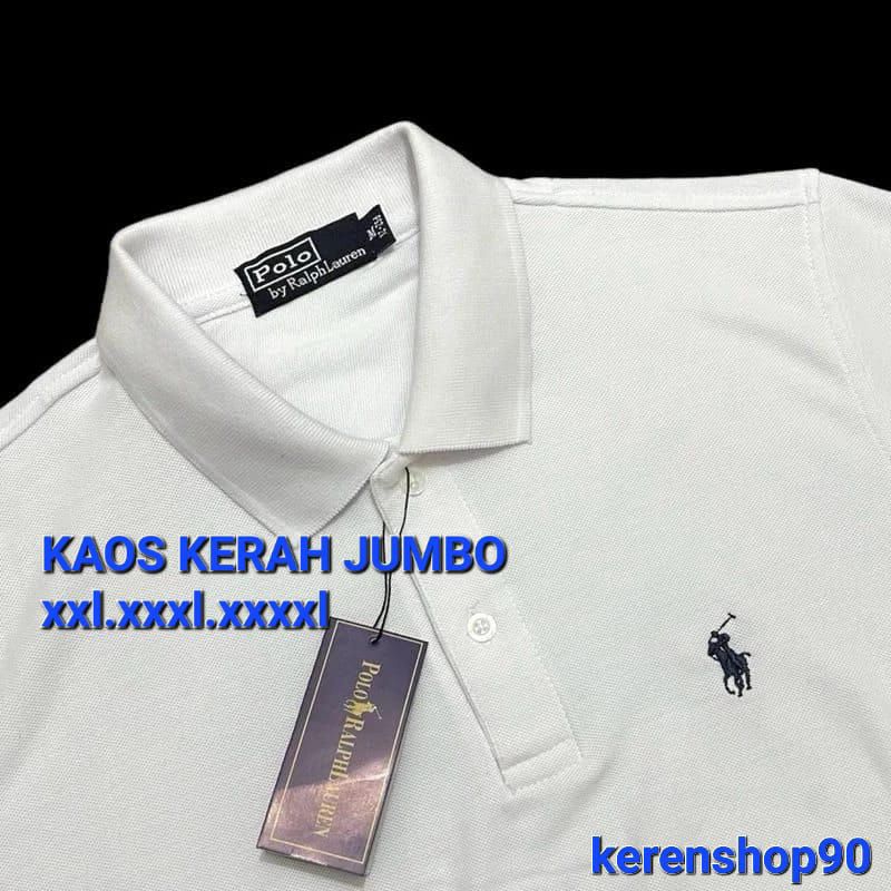 KAOS KERAH JUMBO IMPORT/POLO SHIRT PRIA BIG SIZE/BAJU PREMIUM LENGEN PENDEK