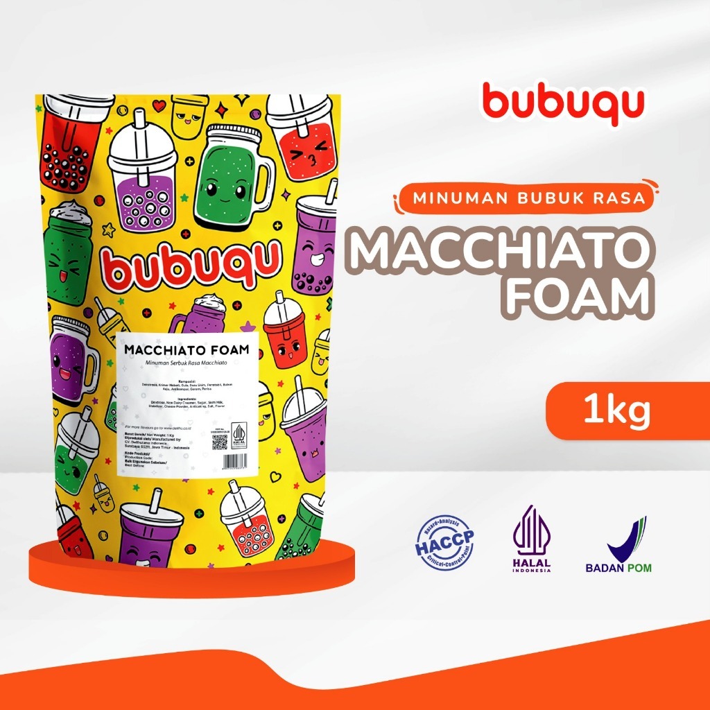 

Macchiato Foam Premix Powder Bubuqu 1 Kg - Bubuk Premix Foam Macchiato