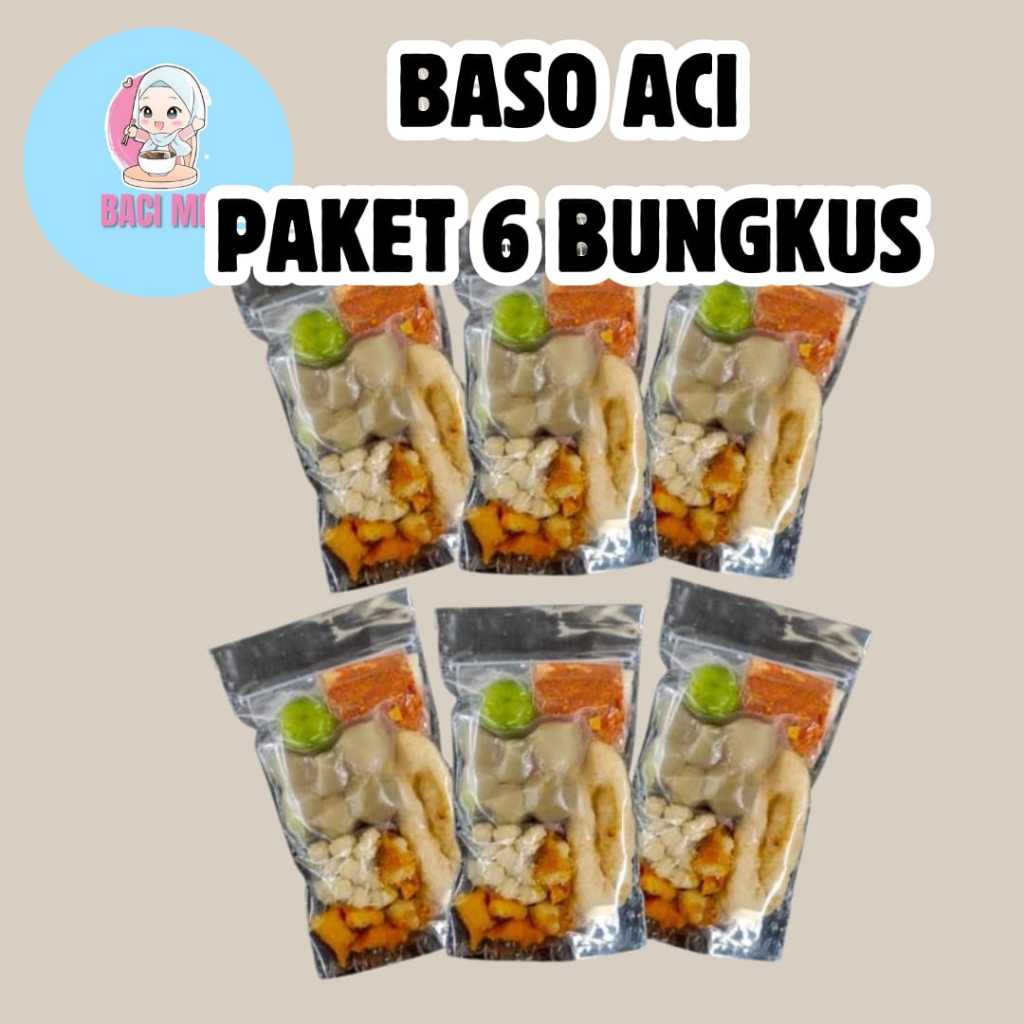 

[PAKET HEMAT] BASO ACI BANDUNG INSTAN 6 BUNGKUS MK SNACK