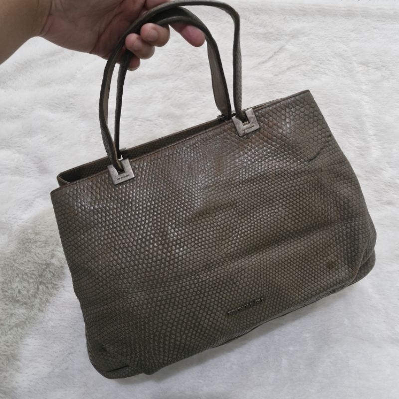 Tas tenteng kulit asli Brunomagli Bruno magli Italy