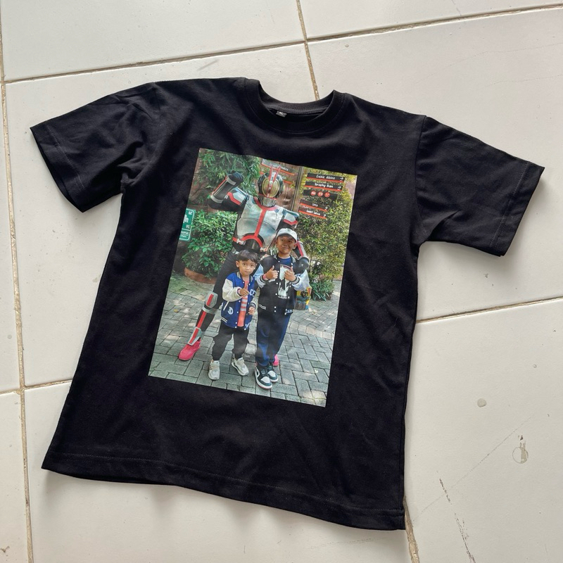 Kaos Anak Custom Foto Bahan Premium 24s