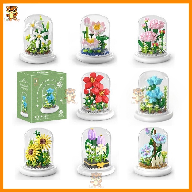 Lele Toys Plant Bricks Block Susun  Buket DIY Block Flower Tanaman Nano Building Bricks Edukatif Mai