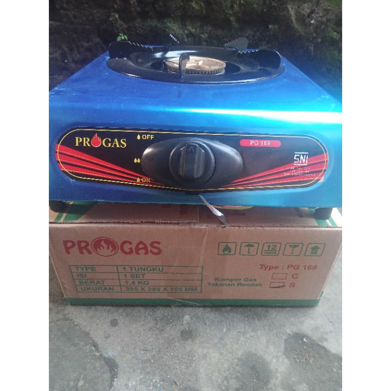 KOMPOR GAS MERK PROGAS TUNGKU 1/KOMPOR TUNGKU 1