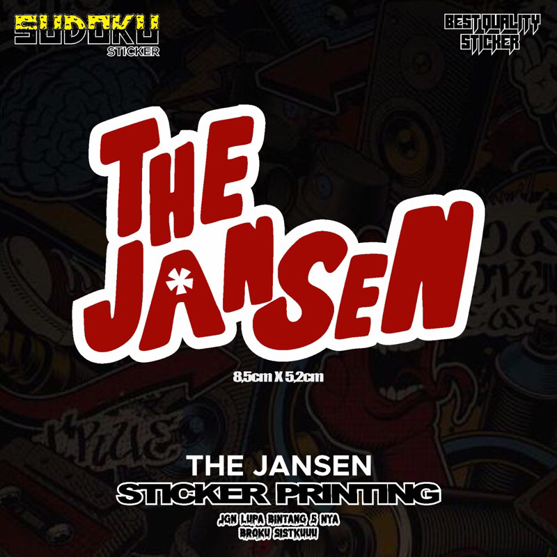 

STICKER STIKER PRINTING THE JANSEN POP PUNK VIRAL