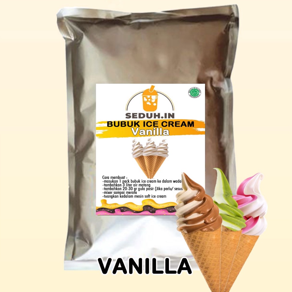 

Spesial VANILLA 1KG BUBUK PREMIX ICE CREAM PREMIUM