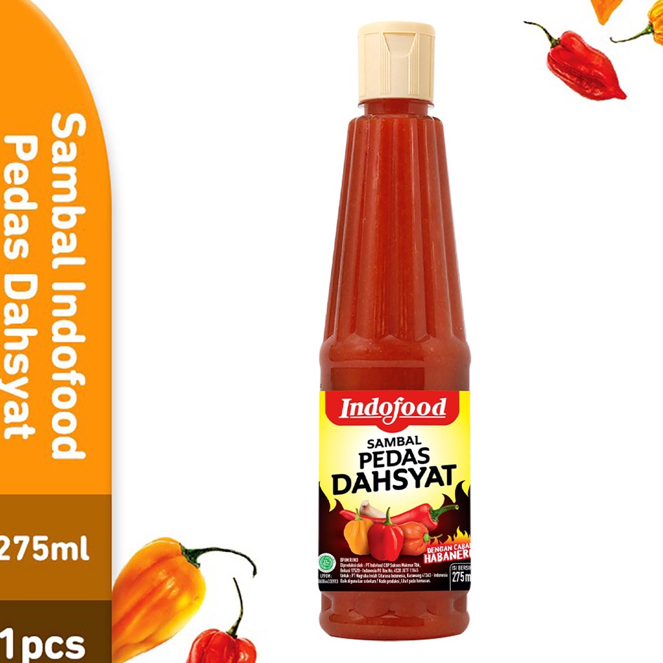 

Jangan ketinggalan Sambal Indofood Pedas Dahsyat 275 ml 1 Pc