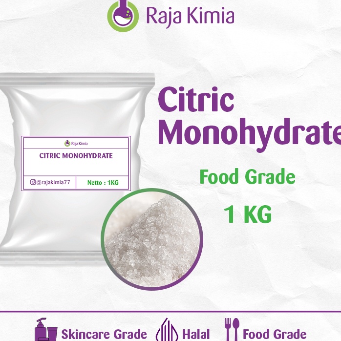 

Suplier1st CITRIC MONOHYDRATE CITRUN SITRAT 1 KG
