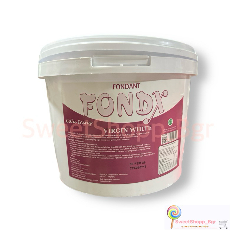 

Fondant Fondx Virgin White 250 Gr dan 500 Gr (Repack) | Fondant Fondx Icing sugar 250 Gr dan 500 Gr