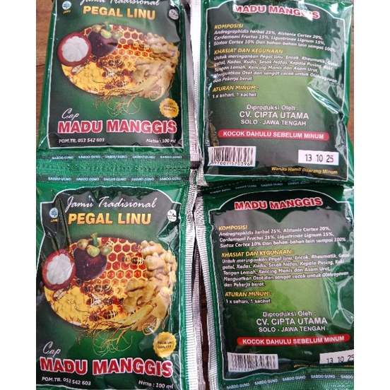 

Barang baru 12sct Jamu cap madu manggis