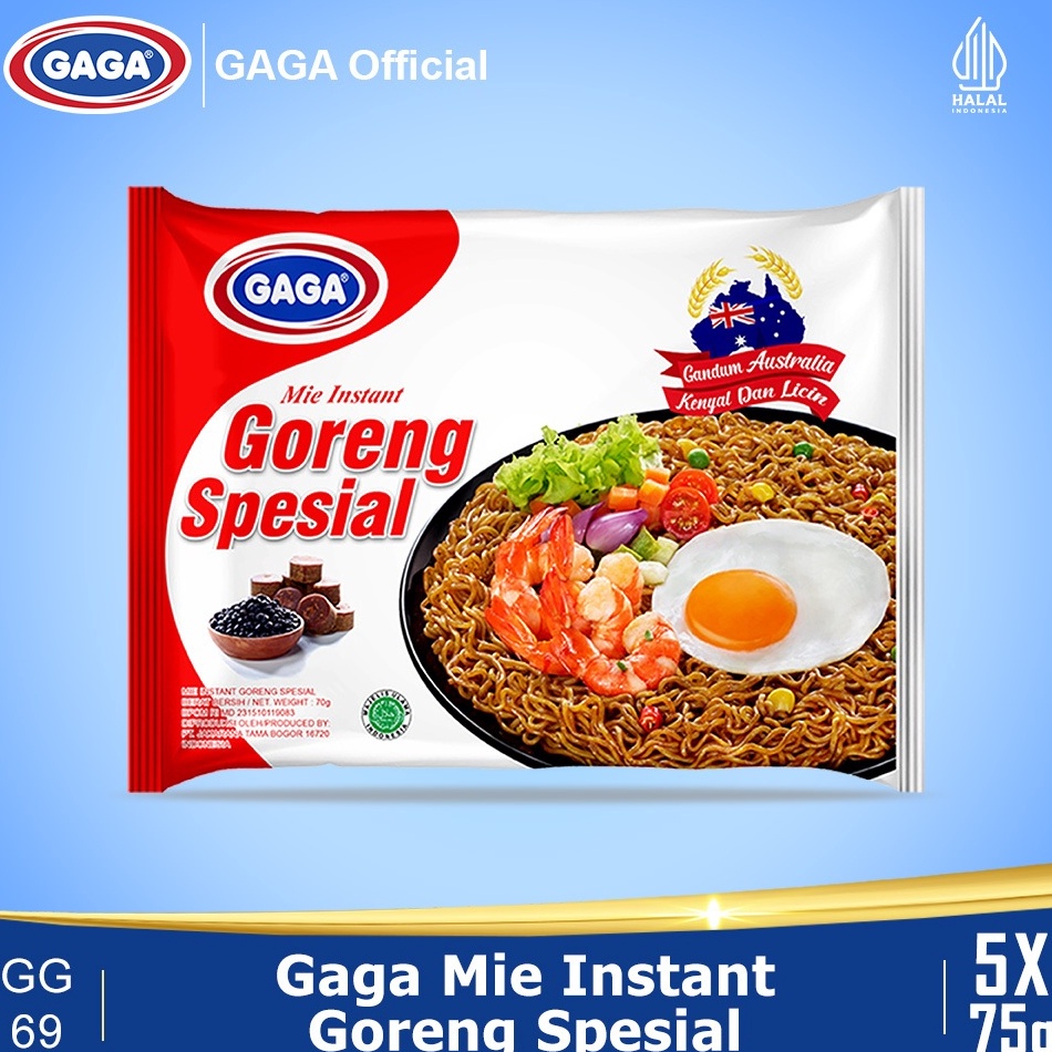 

Harga Bersaing GAGA Mie Goreng Special 75g 5 pcs GG69