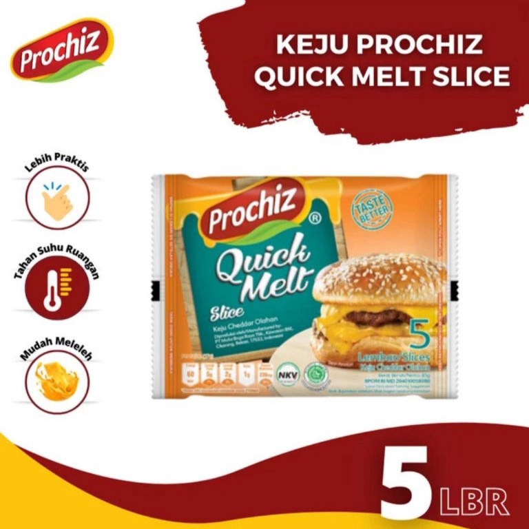 

Diskon Spesial Keju Prochiz Quick Melt Slices 5 Single