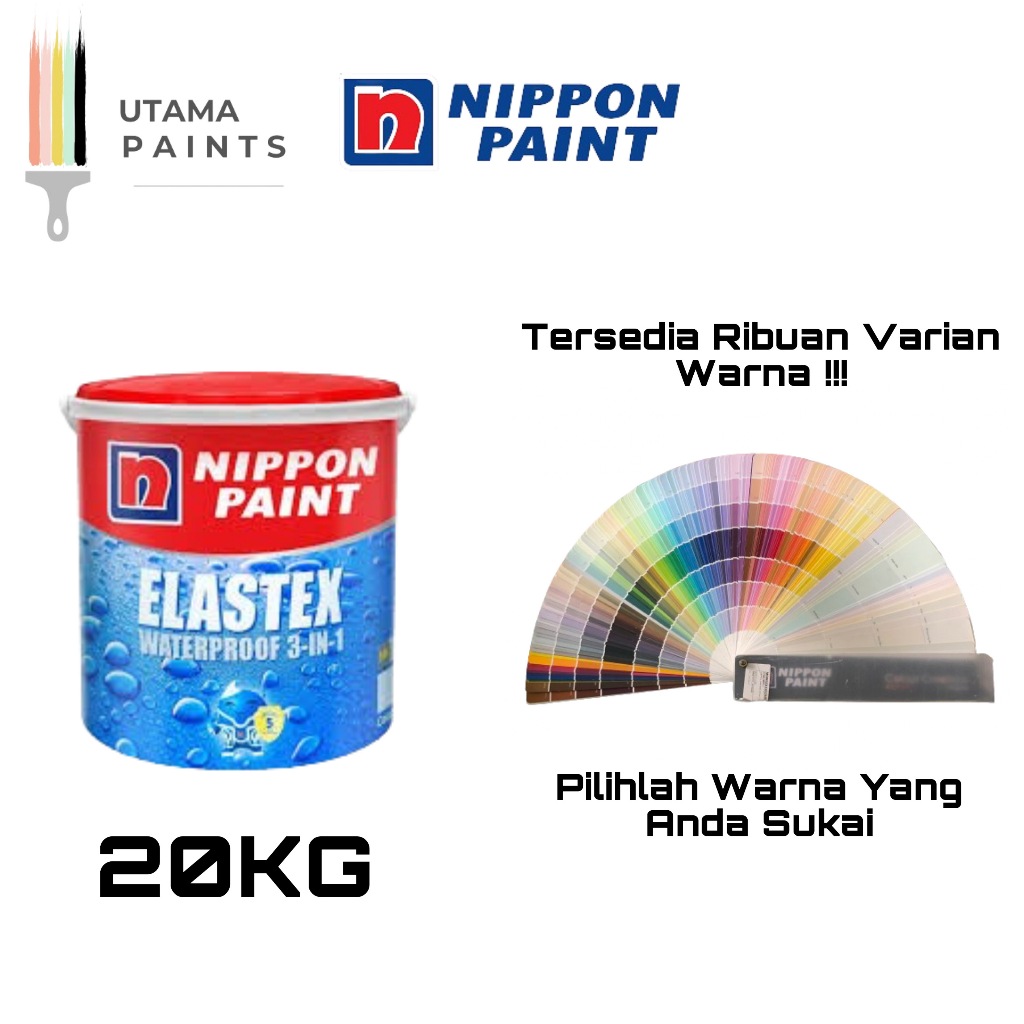 CAT NIPPON PAINT ELASTEX WATERPROOF 3 IN 1 20KG