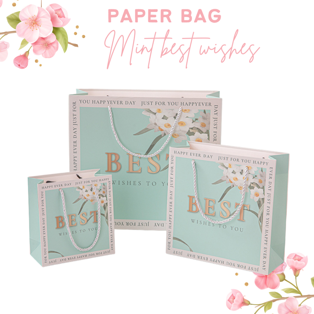 

Paper Bag Mint Best Wishes