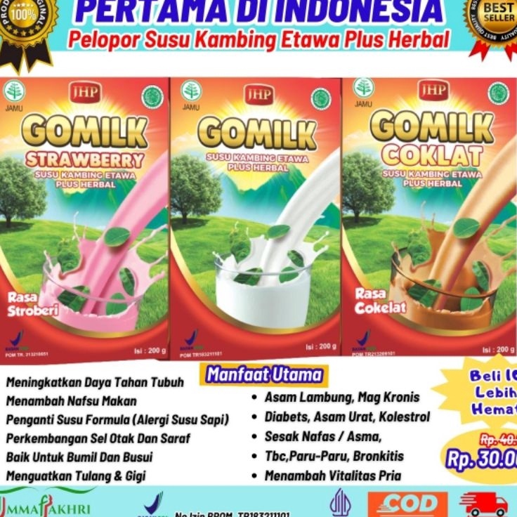 

Spesial disini Gomilk Susu Kambing Etawa Plus Herbal