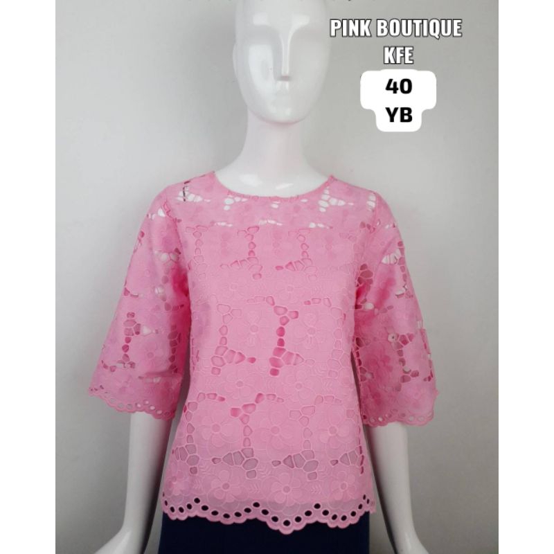 Atasan Blouse Wanita Modis Pink Butik Premium Import Bangkok