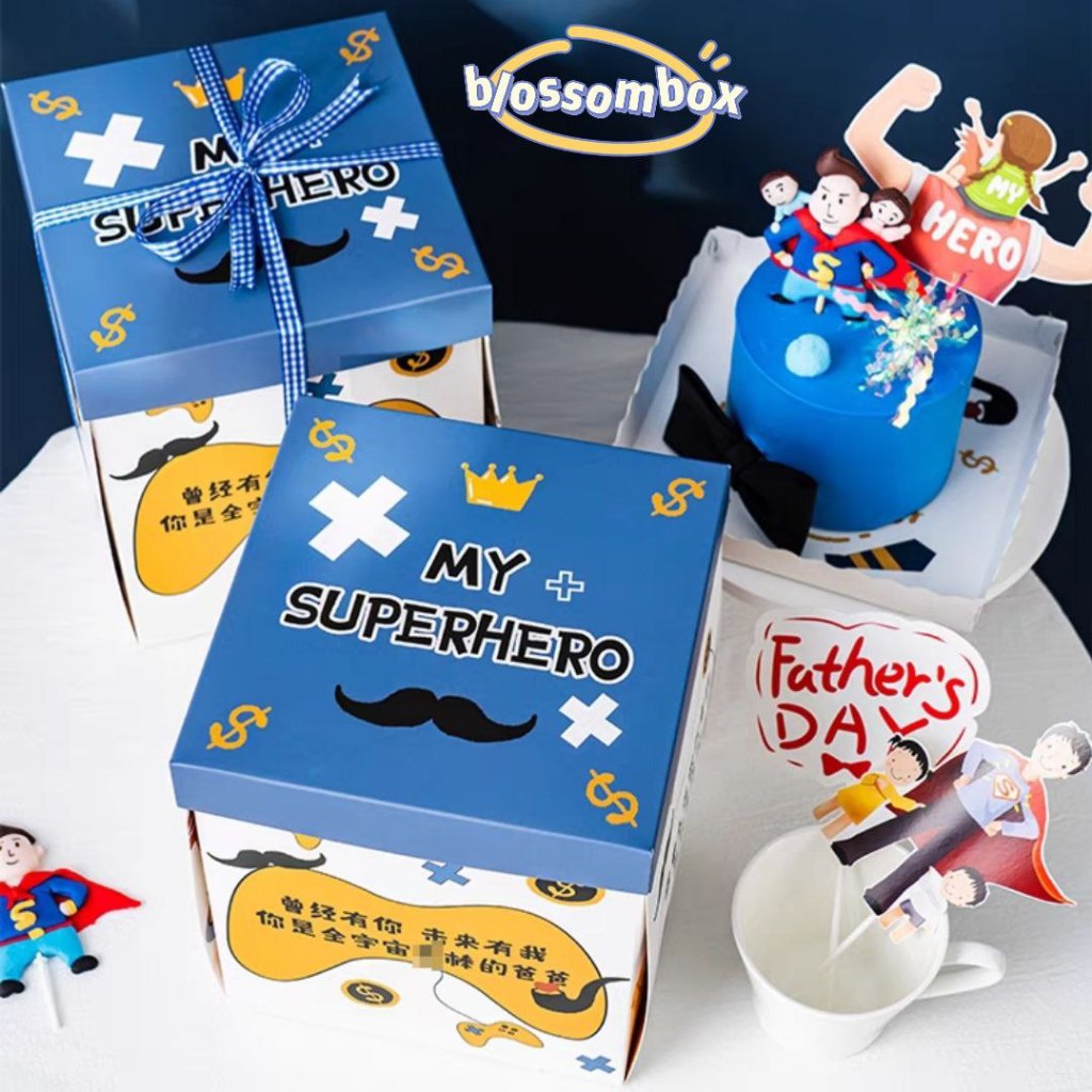 

B79 Flower Cake Box | Kado Father Day | Kotak Father Day | Kado Hari Ayah | Dad Day | Kotak Cupcake