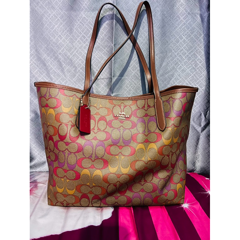 Tas COC / Coach City Tote Rainbow