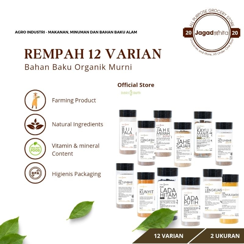

DBUMI 006 - REMPAH REMPAH DARI BUMI | REMPAH PREMIUM | REMPAH BUMBU