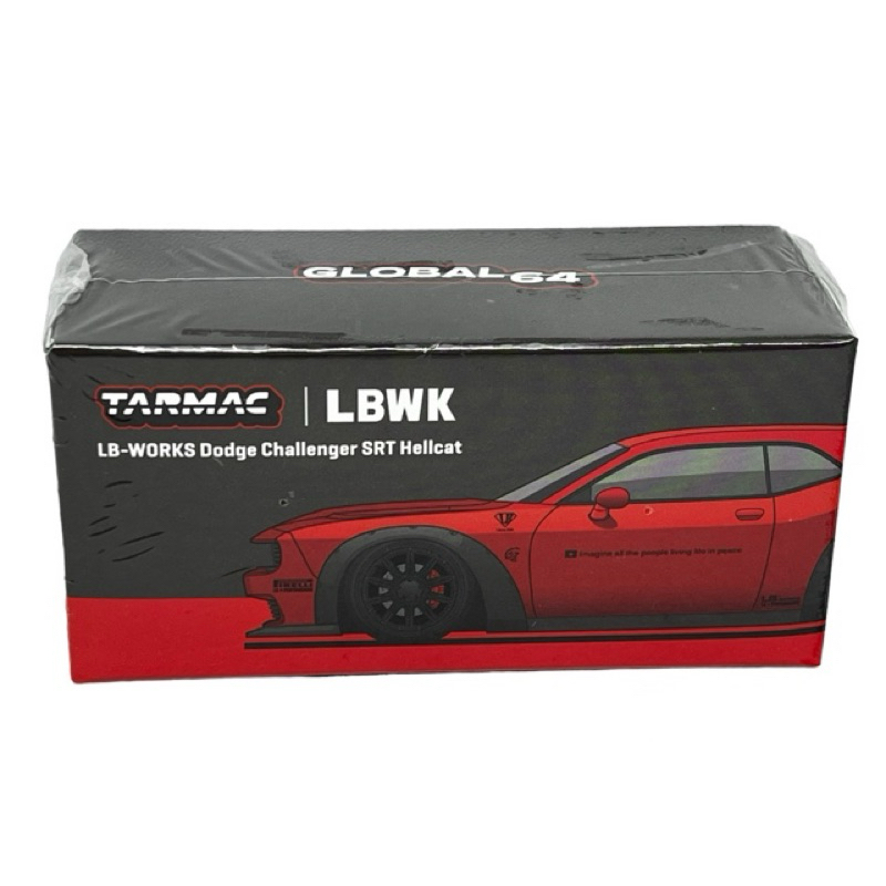 Tarmac 64 LB Works Dodge Challenger SRT Hellcat Red