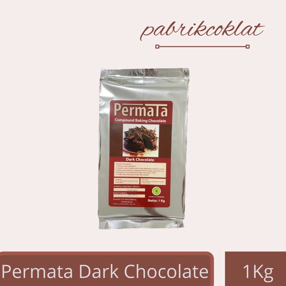 

Top Seller Permata Dark Coklat Blok 1g 1kg Dark Chocolate Compound 1gr 1kilogram