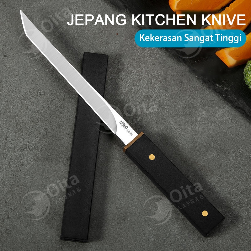 Oita PISAU DAPUR PISAU DAGING PISAU JEPANG SUPER TAJAM PISAU KATANA PISAU KOKI STAINLESS STEEL