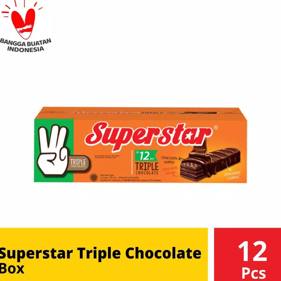 

Dipesan ya Superstar Wafer Coklat Cokelat Isi 12 pcs