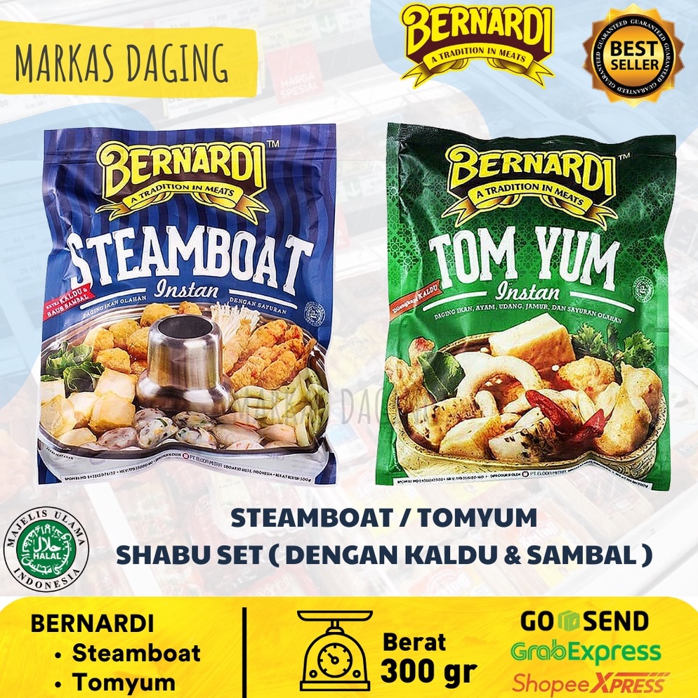 

Suplier1 Bernardi Steamboat Tomyum Shabu Set Dengan Kaldu Sambal 3 Gr