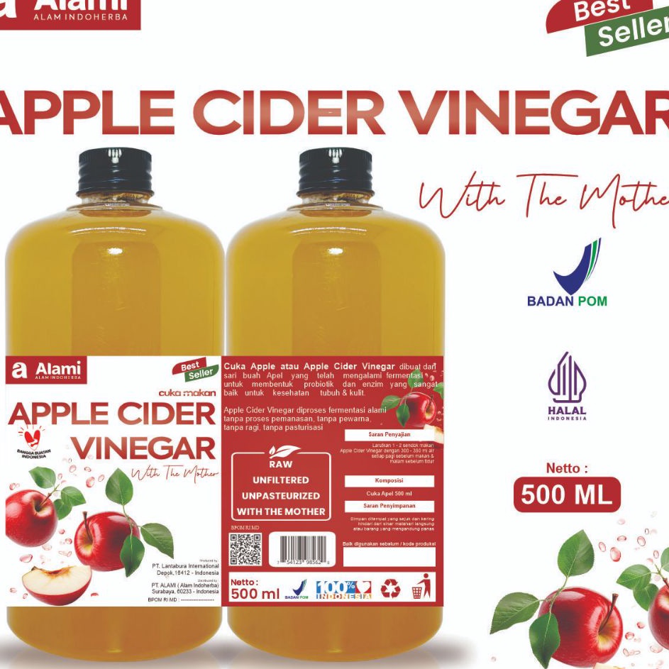 

New Trend ALAMI CUKA APEL MURNI 5 ML MENU DIET SEHAT ALAMI CUKA APEL ALAMI ALAM INDONESIA