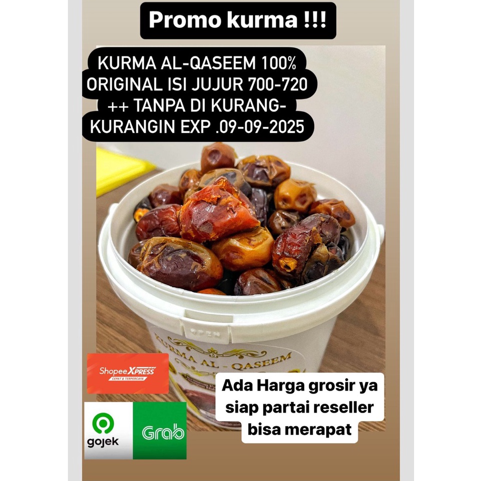 

Subsidi KURMA AL QASEEM 72 GRAM EMBER