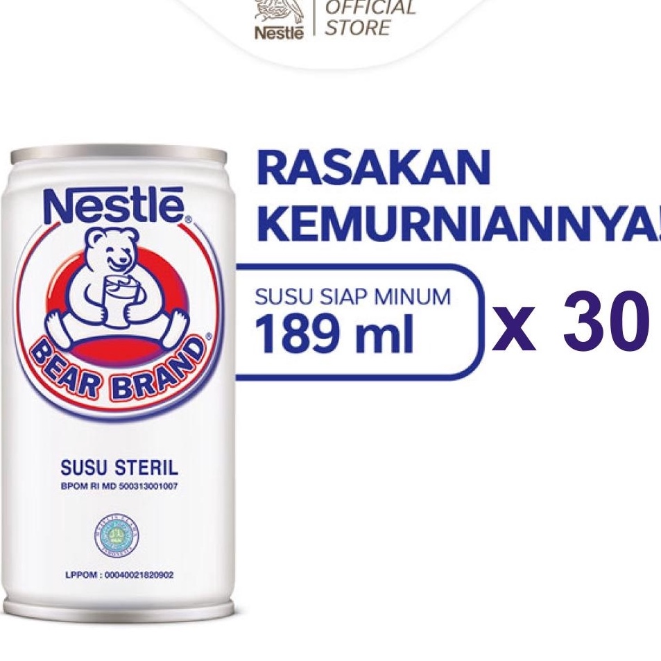 

Good Order BEAR BRAND Susu Kaleng Susu Beruang Susu Steril 189ml x 3 pcs
