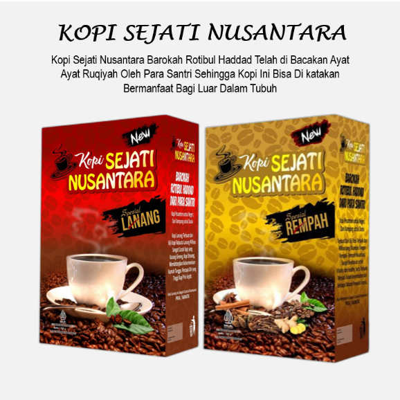 

2 Box Kopi sejati nusantara lanang dan rempah dijamin asli