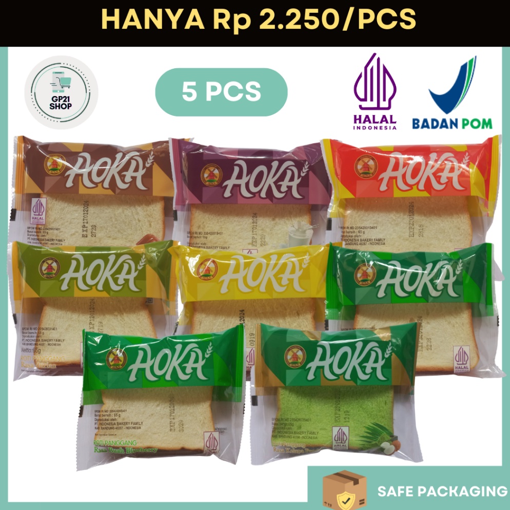 

Belanja kuat 5 PCS AOKA Roti Panggang Aneka Rasa