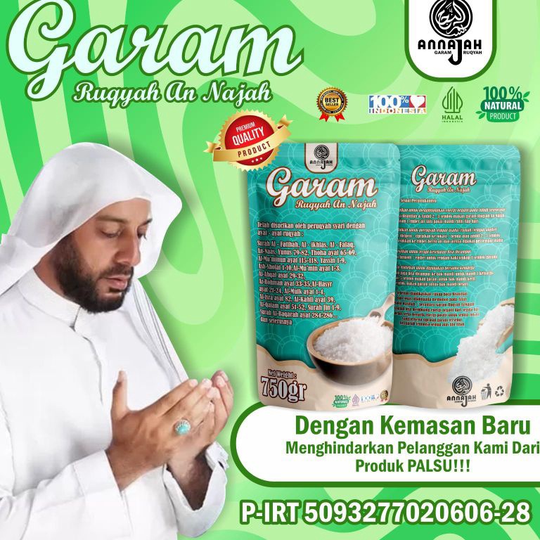 

Promo Max Garam Ruqyah Annajah Menetralisir Energi Negatif Penglaris Usaha Membuang Aura Negatif
