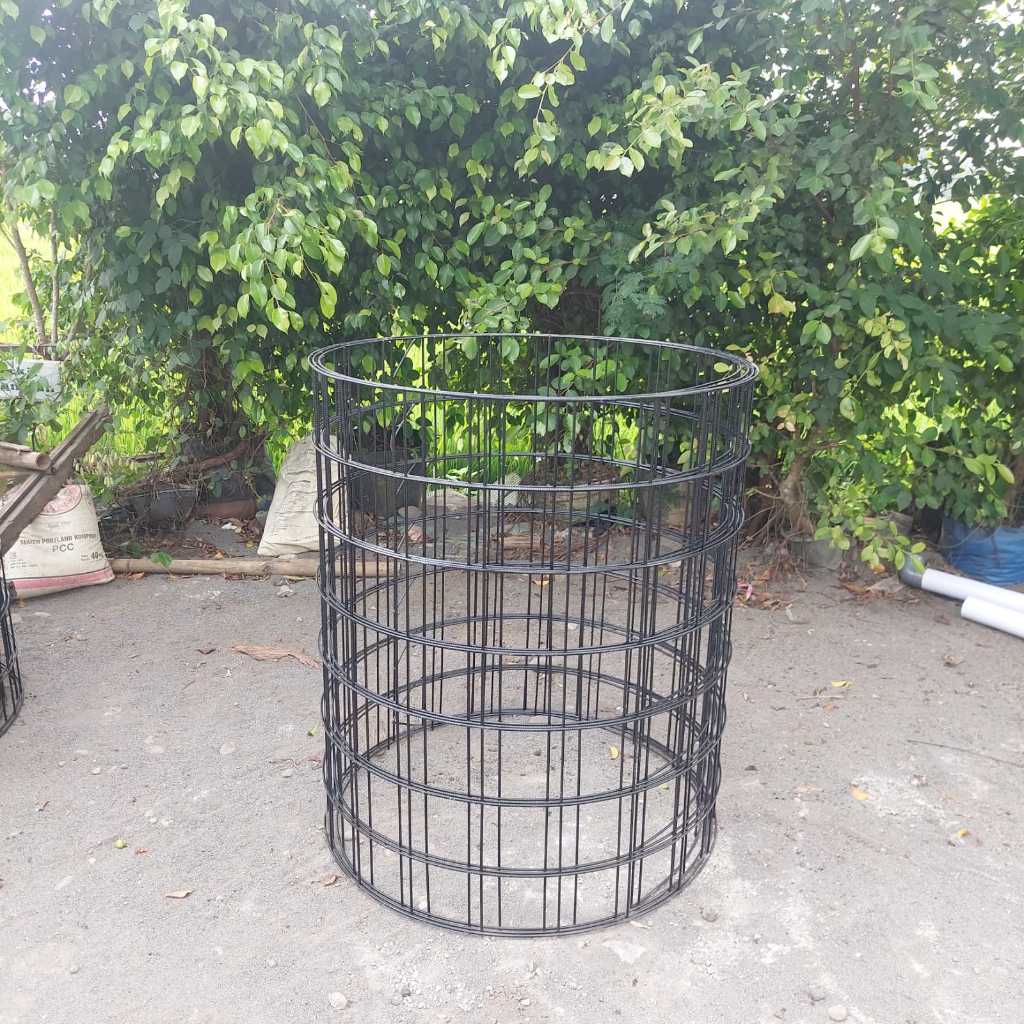 Rangka kolam bundar Diameter 2 m tinggi 1 m (90 cm) wiremesh M5 STD