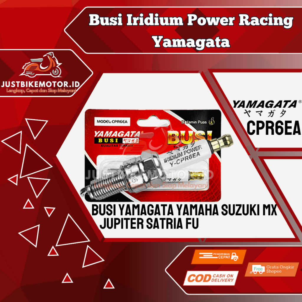 Busi Racing Iridium Power Vario Beat Mio Nmax Satria FU Jupiter Z RX King Spin Supra X KLX CPR6EA Ra