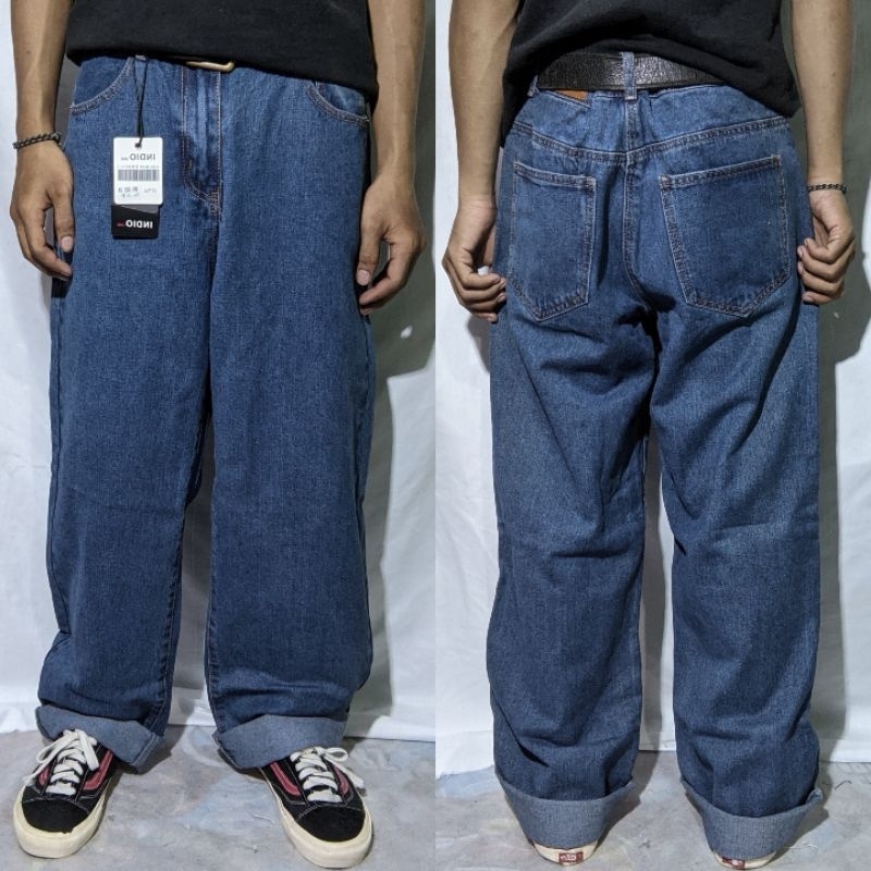 Celana Panjang Longpants Jeans Indio Nine Baggy Blue Washed Original BNWT #CJ320