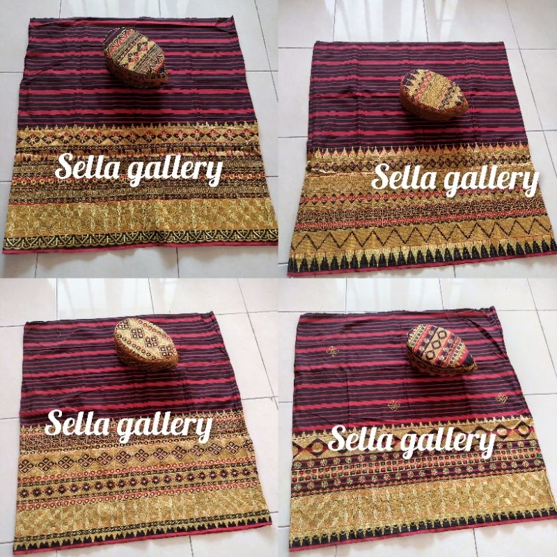 kain sarung bawahan tapis Lampung bordir pria laki cowok