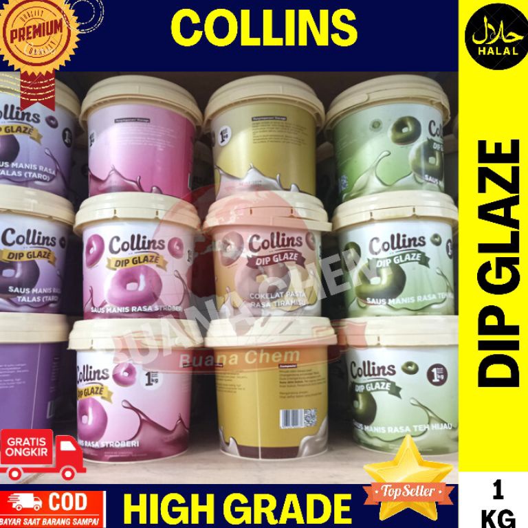 

Best Product Collins Dip Glaze 1kg All Varian Topping Pasta Coklat Donat Pisang Nugget Aneka Rasa